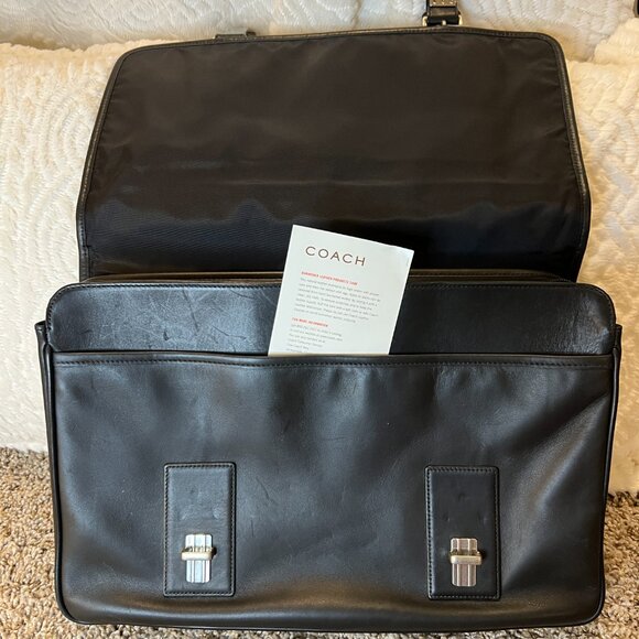 Leather Coach Briefcase - Picture 2 of 3